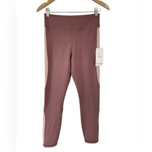 JOHNNY WAS Calme Mauve Endurance Color Blocked Leggings